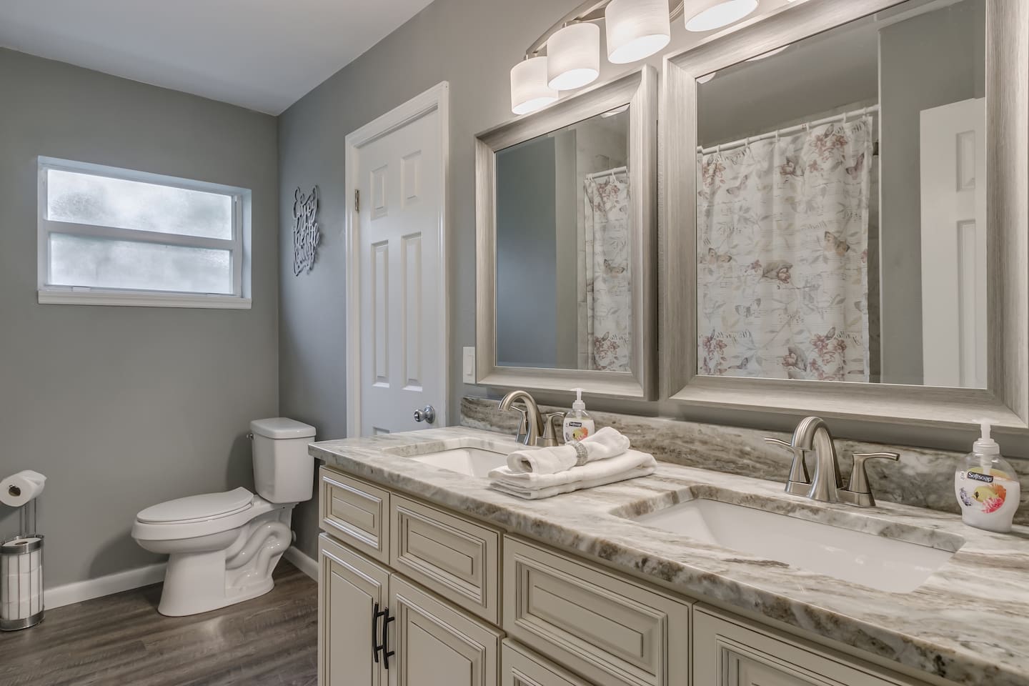 Brand New Bathrooms (Hall Bath #2 with Double Vanities and Deep Tub/Shower Combo)