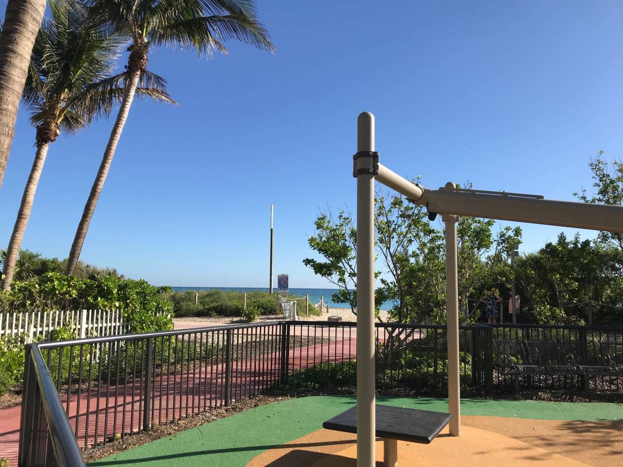 Brand New Playground Steps from the Beach