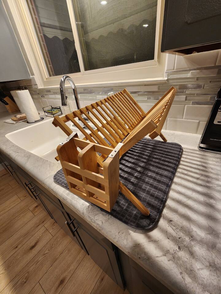 Dish drying rack. 