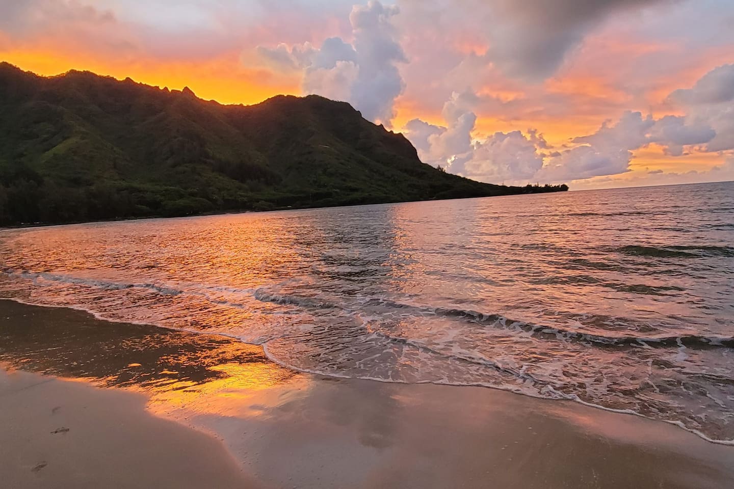 Sunrise at adjacent beach