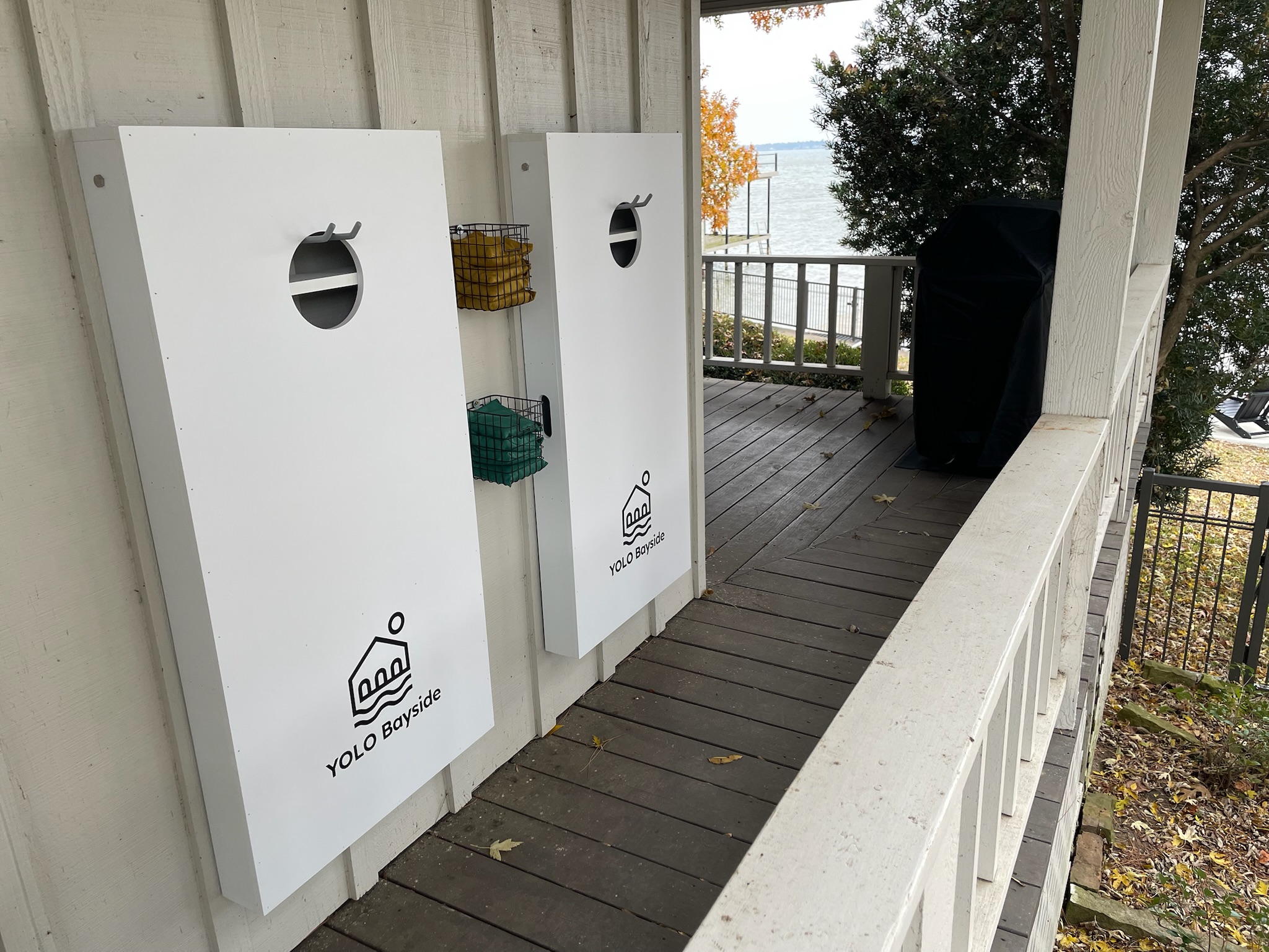 Cornhole boards for friendly competition