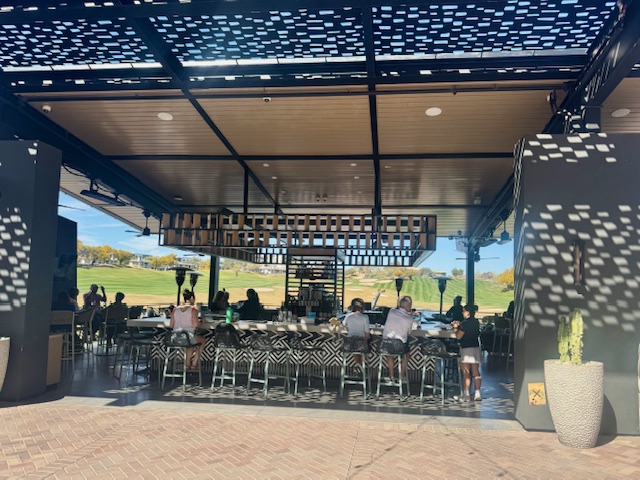 Restaurant along Walkway and Golf Course