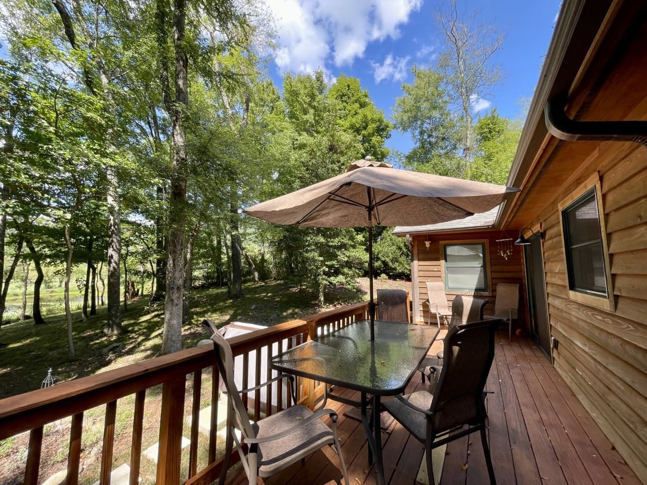 Outdoor dining table