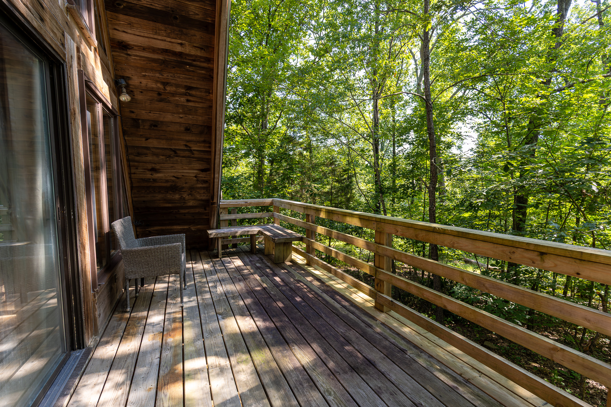 Sip a hot or cold beverage as you relax on the balcony
