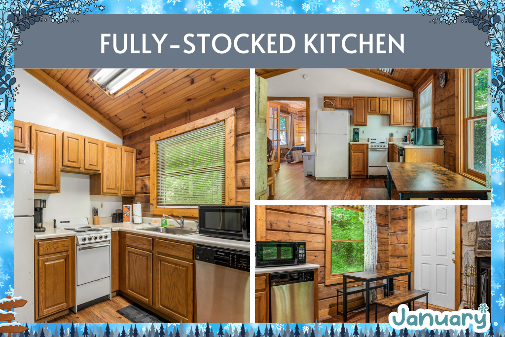 Whip up anything from pancakes to pasta in the fully stocked kitchen