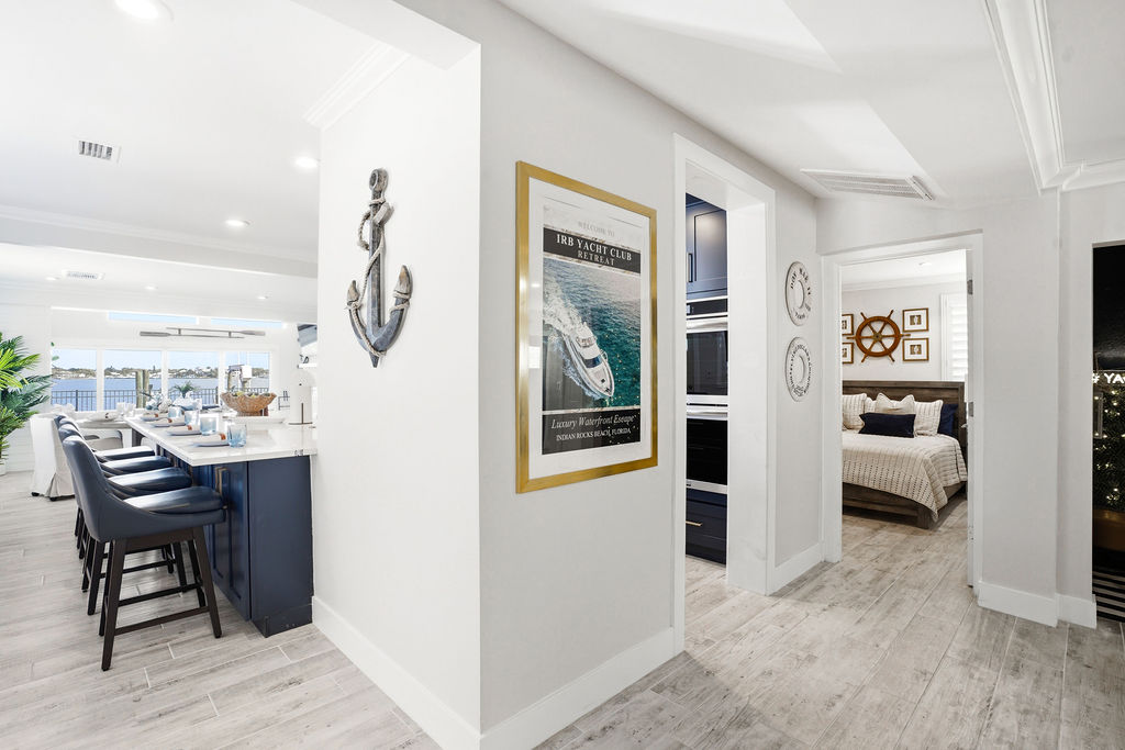 Kitchen very close to the Boathouse room and photobooth.