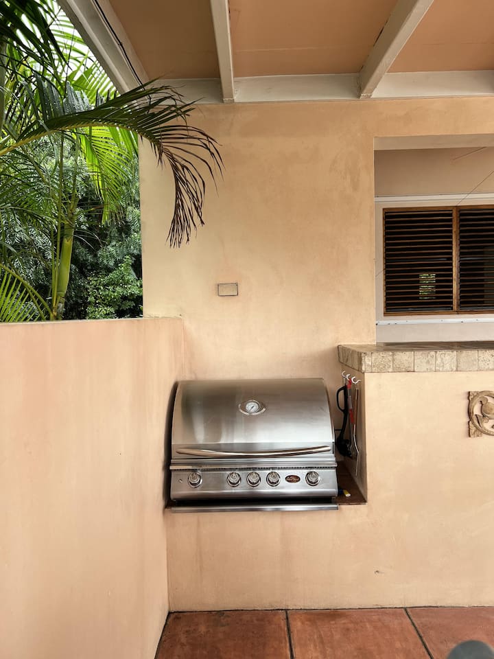 Grill - located next to the Outdoor dining area (that seats 8)