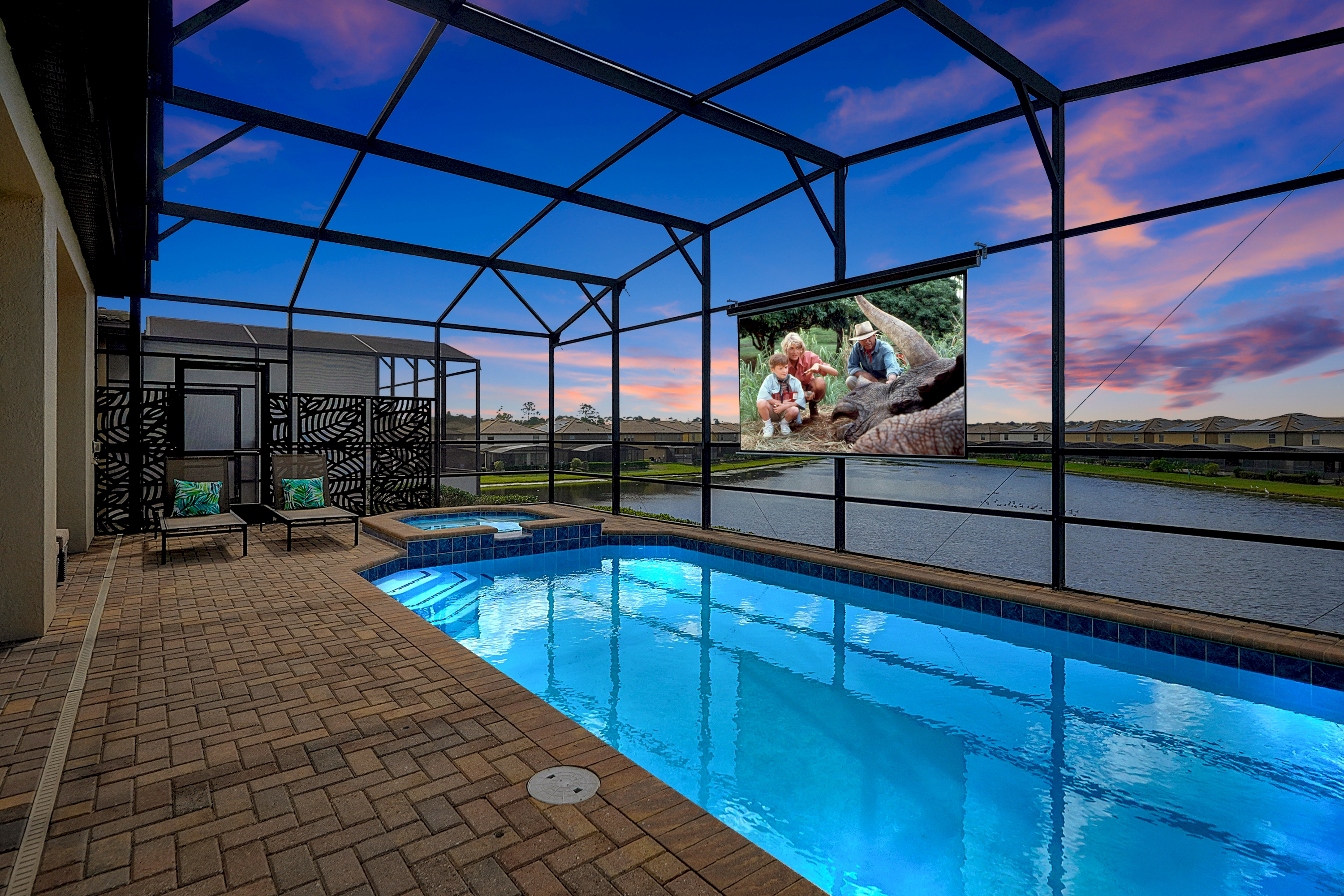 Watch Movies And TV Poolside!