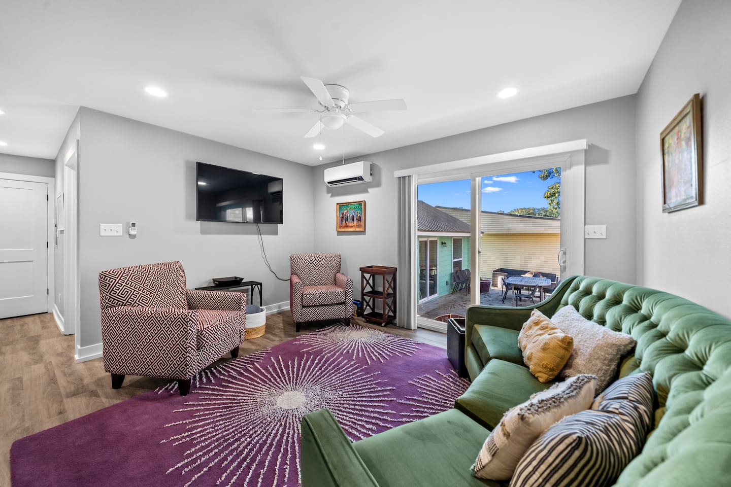 The Sliding Patio Door leads out to an Open Patio where you can Enjoy Morning Coffee, or Afternoon Cocktails!