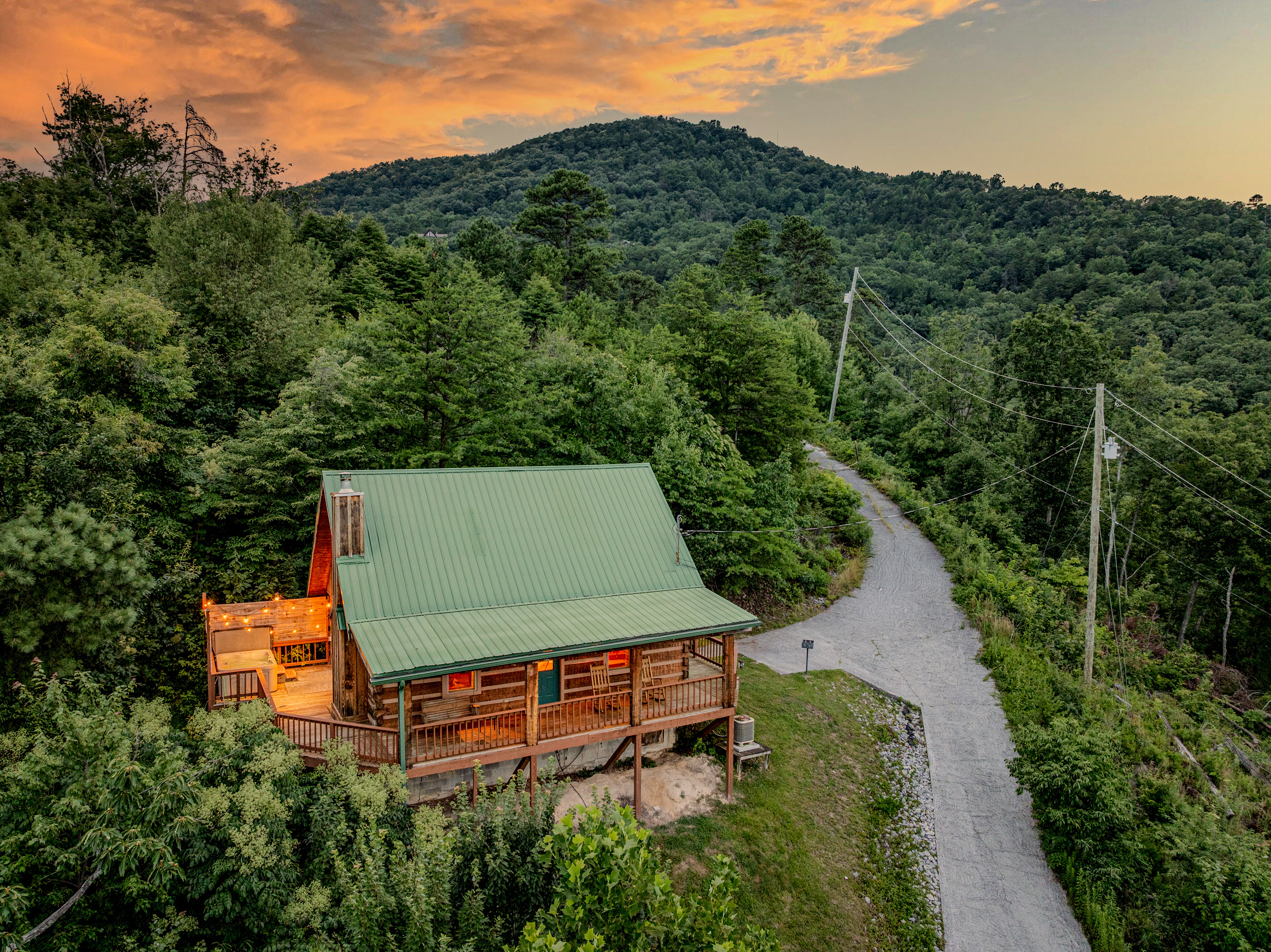 A mountainside setting with space to slow down
