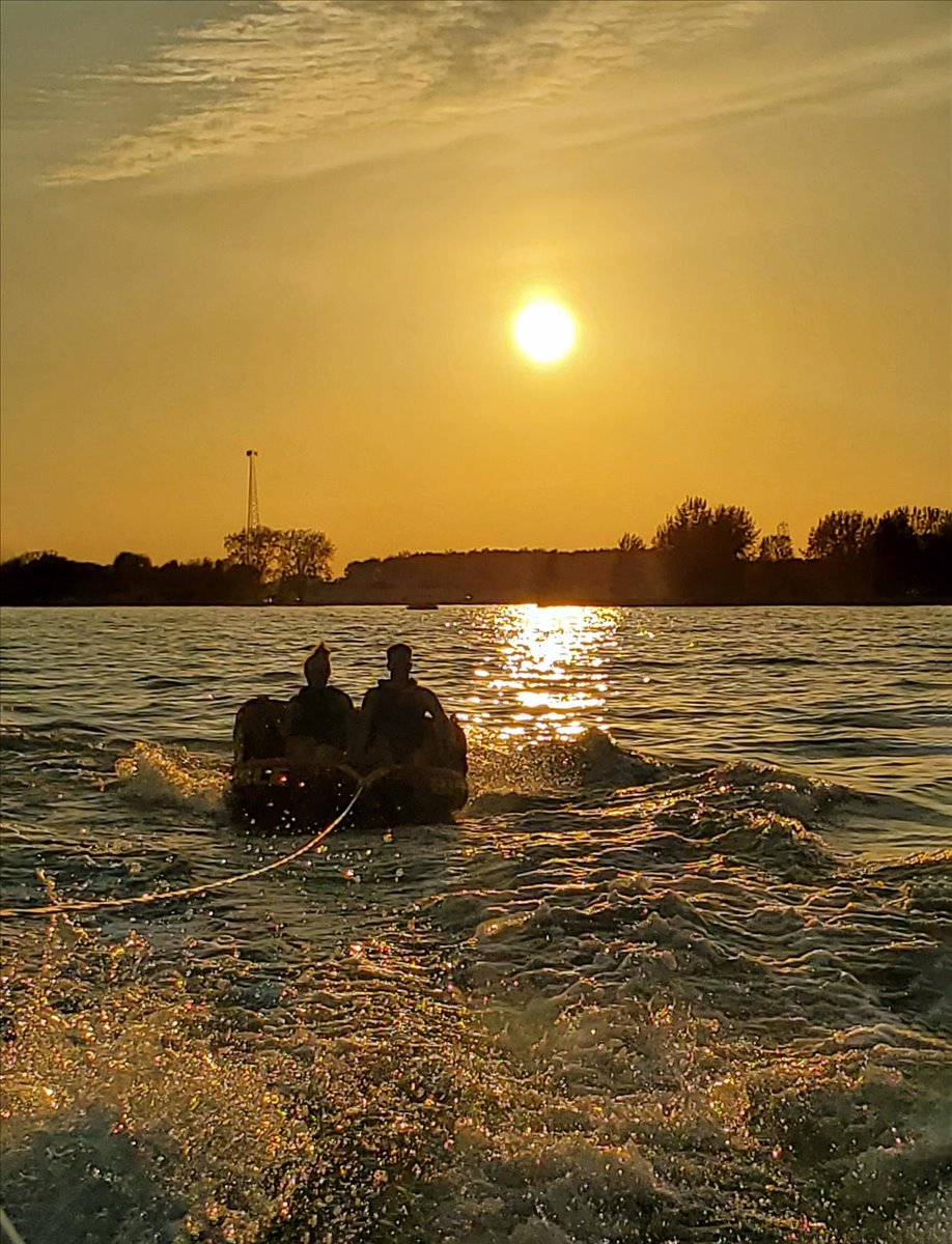 Tubing at the lake