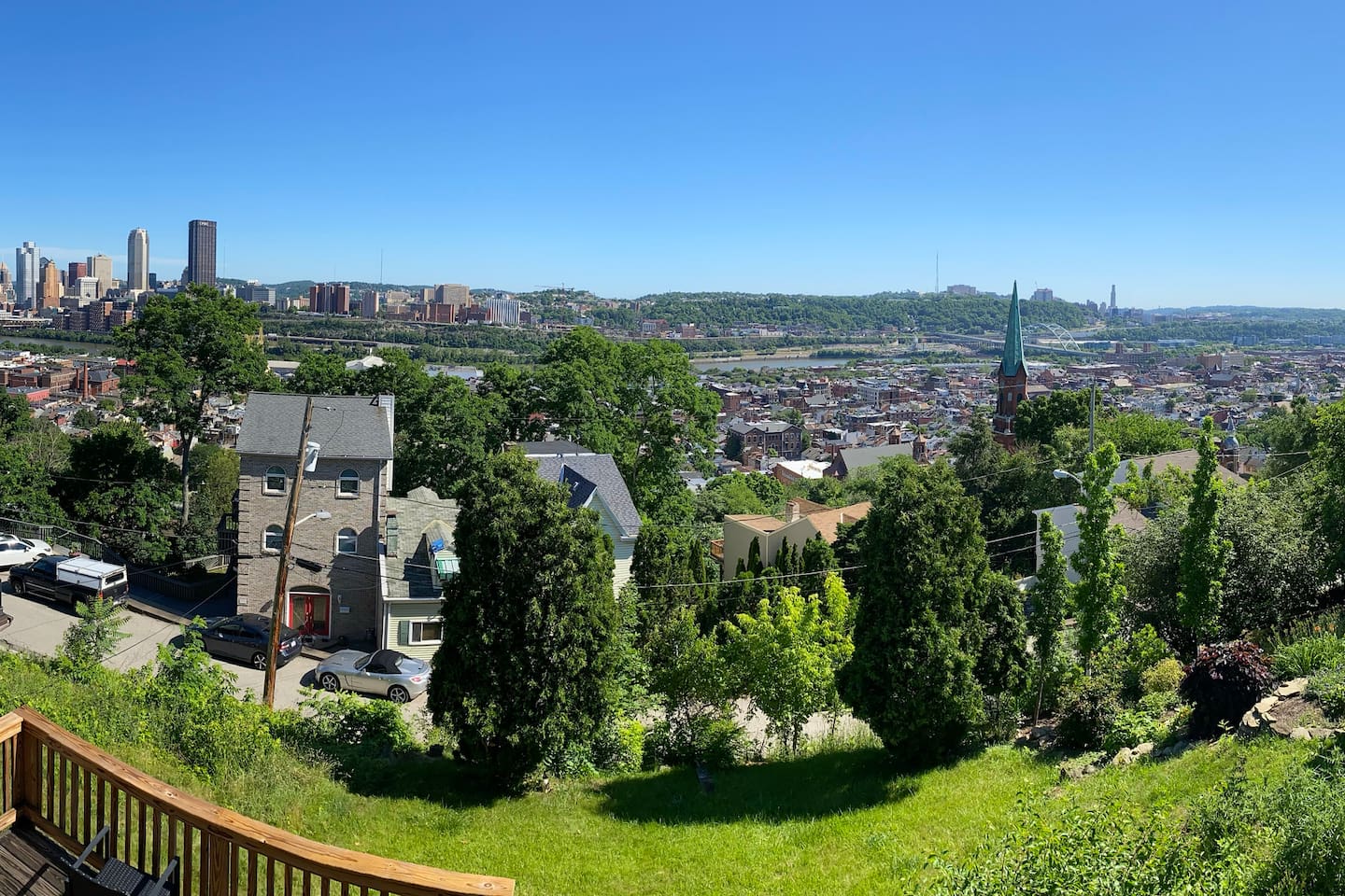 Panoramic of almost all of the view.