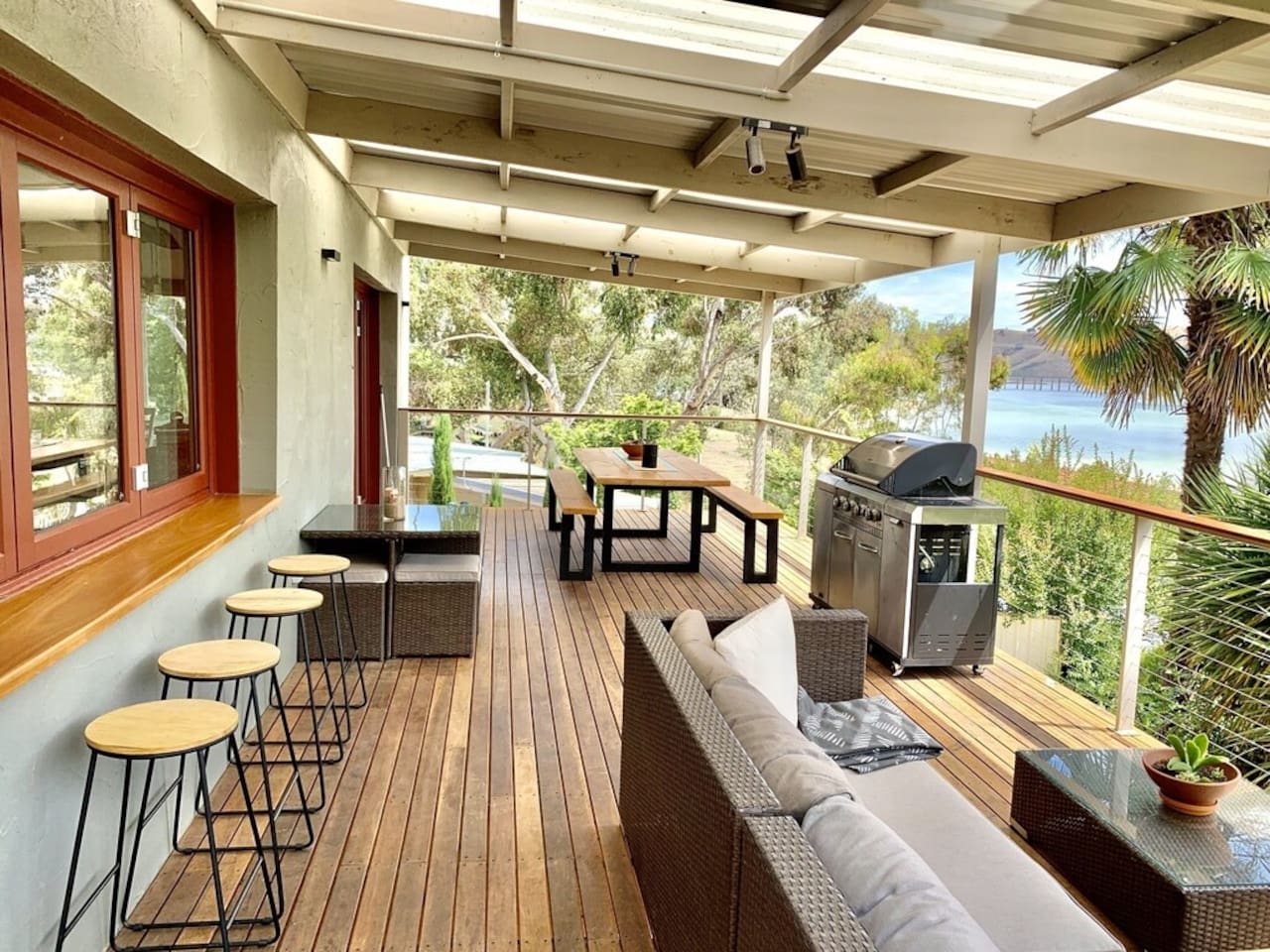 Veranda with BBQ and Seating Area