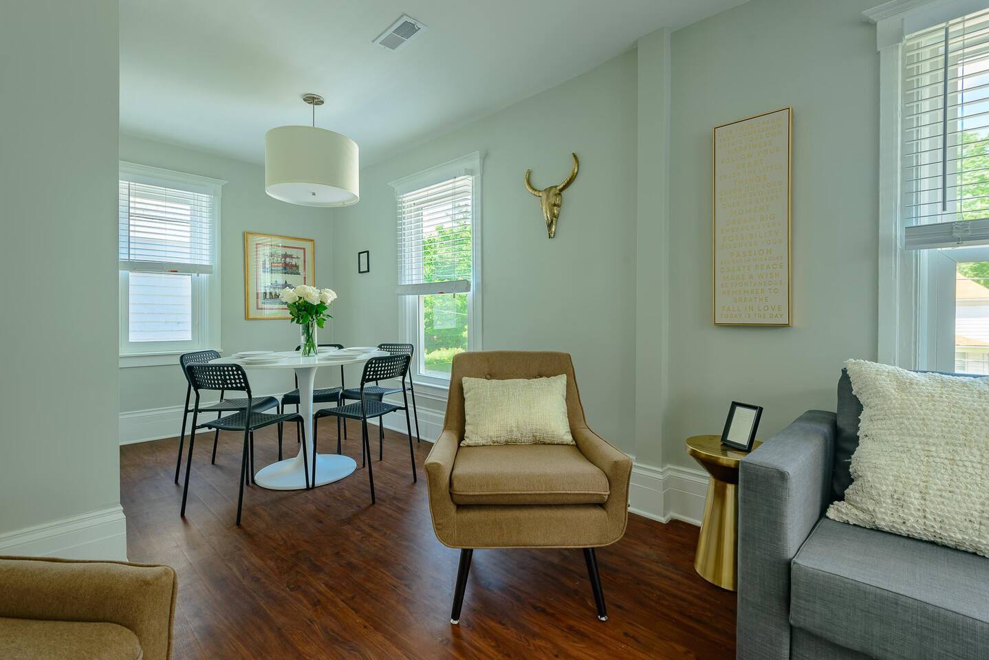 "This is a great place to stay. It’s very spacious: two large bedrooms, a kitchen, laundry room, and living room/dining area. The place was spotless and was very up to date and stylish." - Alexandra, 5 Star Review
