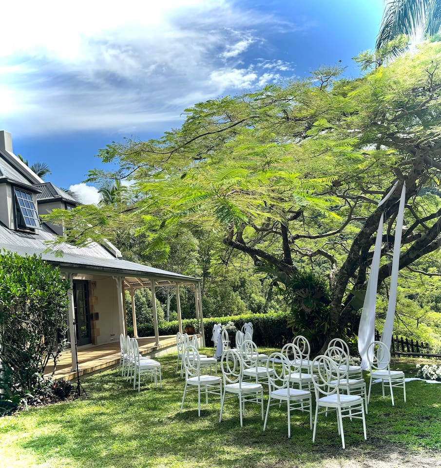 Small intimate gatherings for close family and friends- discuss options with hosts prior to booking
