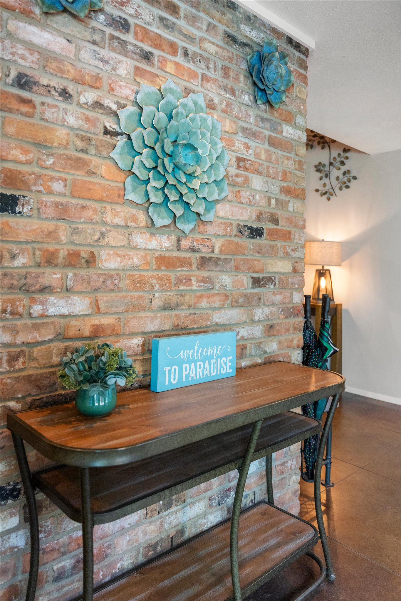 This warm welcome greets you as you enter the lobby front door—'Welcome to Paradise!' Your home away from home awaits, offering comfort, relaxation, and a peaceful retreat.