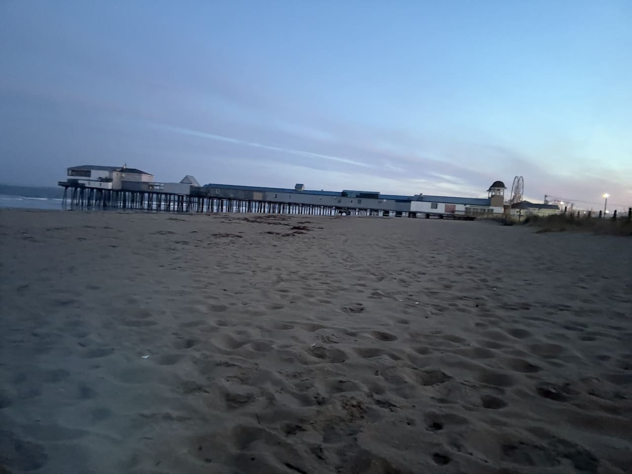 View of pier just 45 steps from the building.