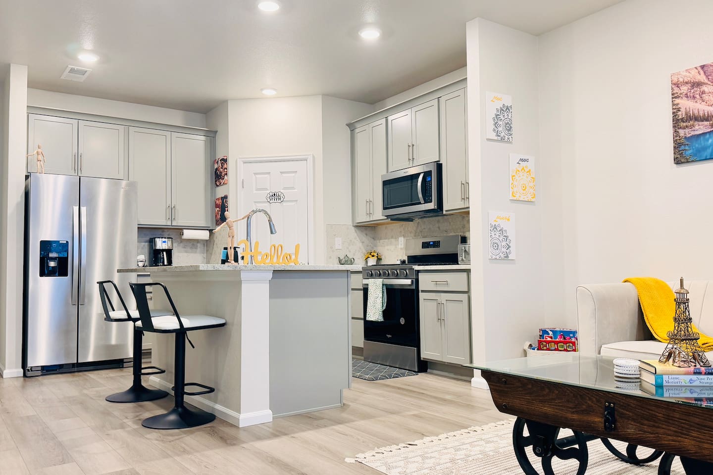 Fully-stocked kitchen
