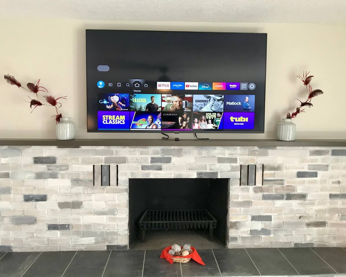 Giant 70” 4k smart streaming TV with Amazon Fire. We provide Netflix or you can sign into your subscription accounts to catch up on your favorites. 