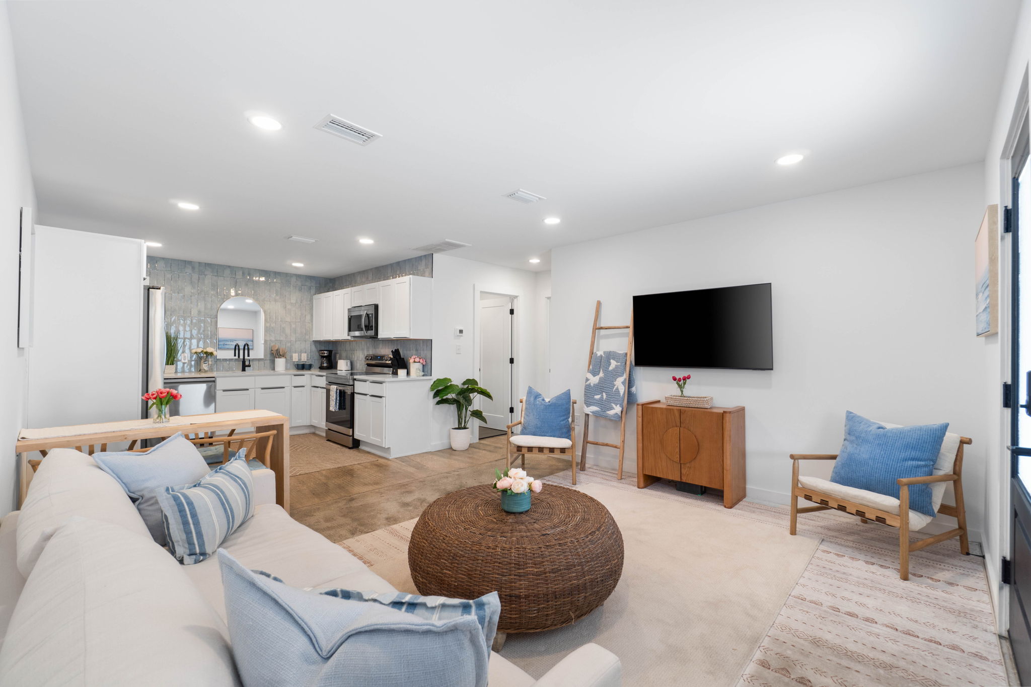 Small Serenity 4 is Newly Remodeled and Professionally Designed in 2025 - New kitchen, bathrooms, flooring, furniture and appealing decor