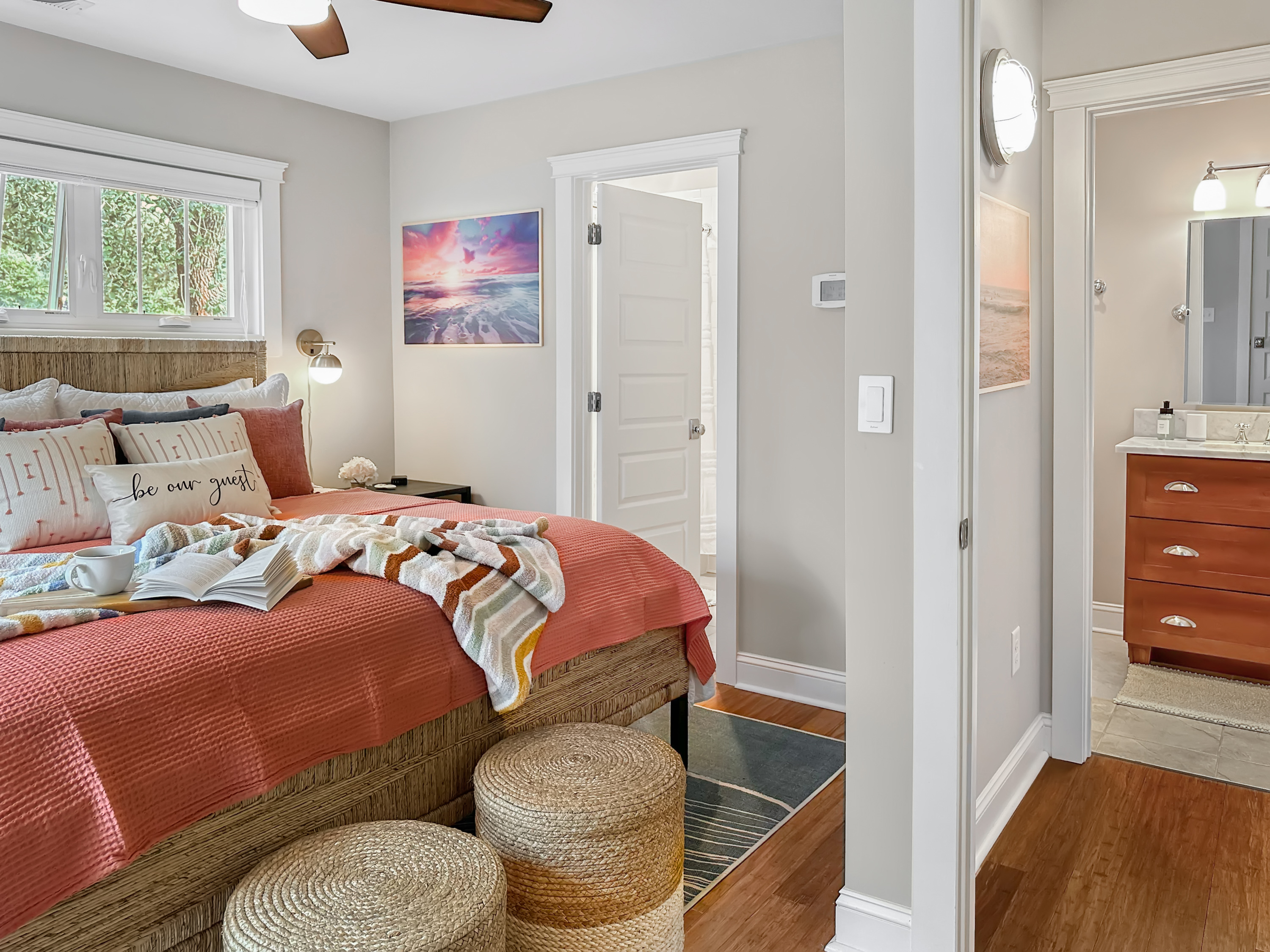 It also leads into our Pastel Skies King suite.