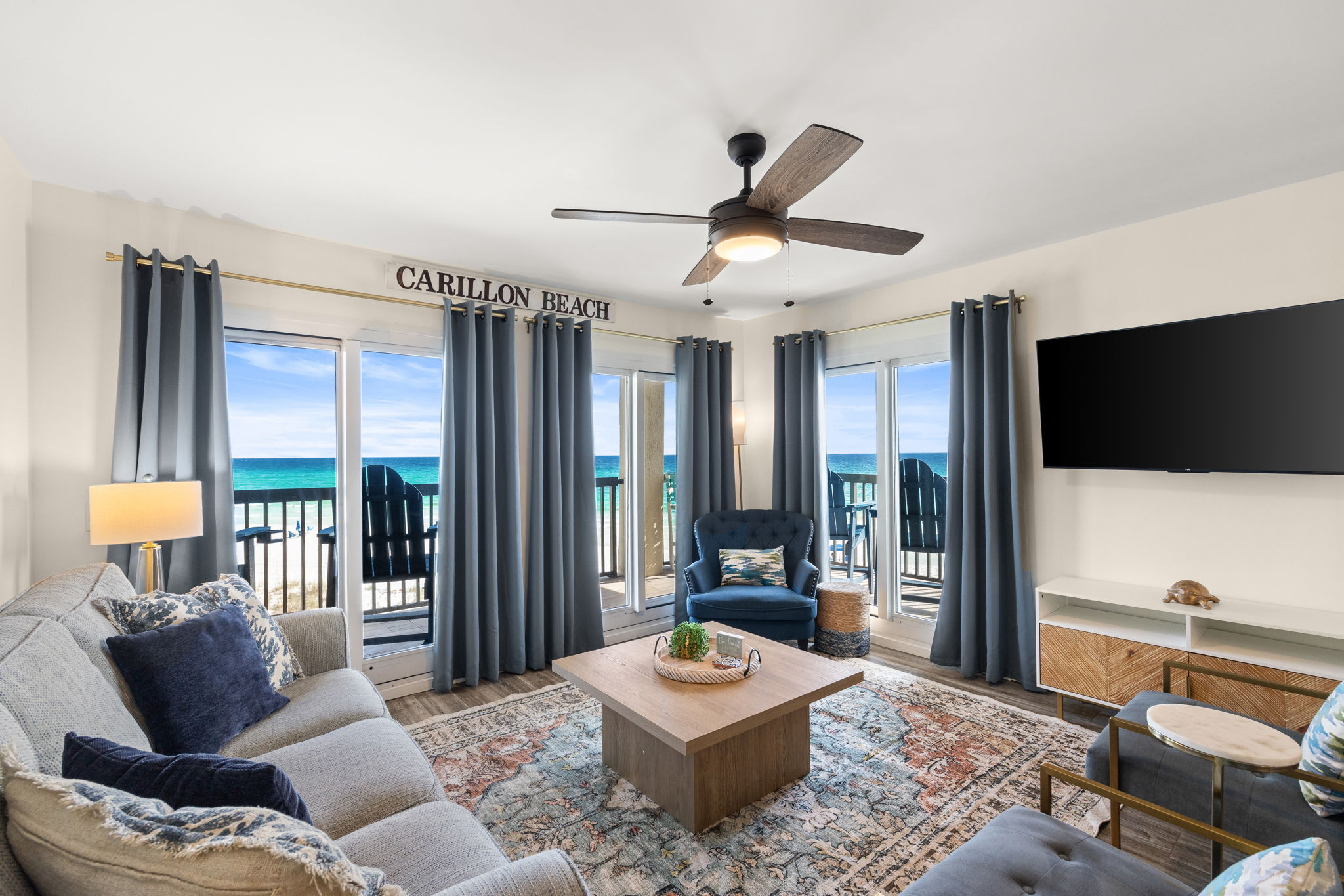 Stunning gulf views await you from the living area.
