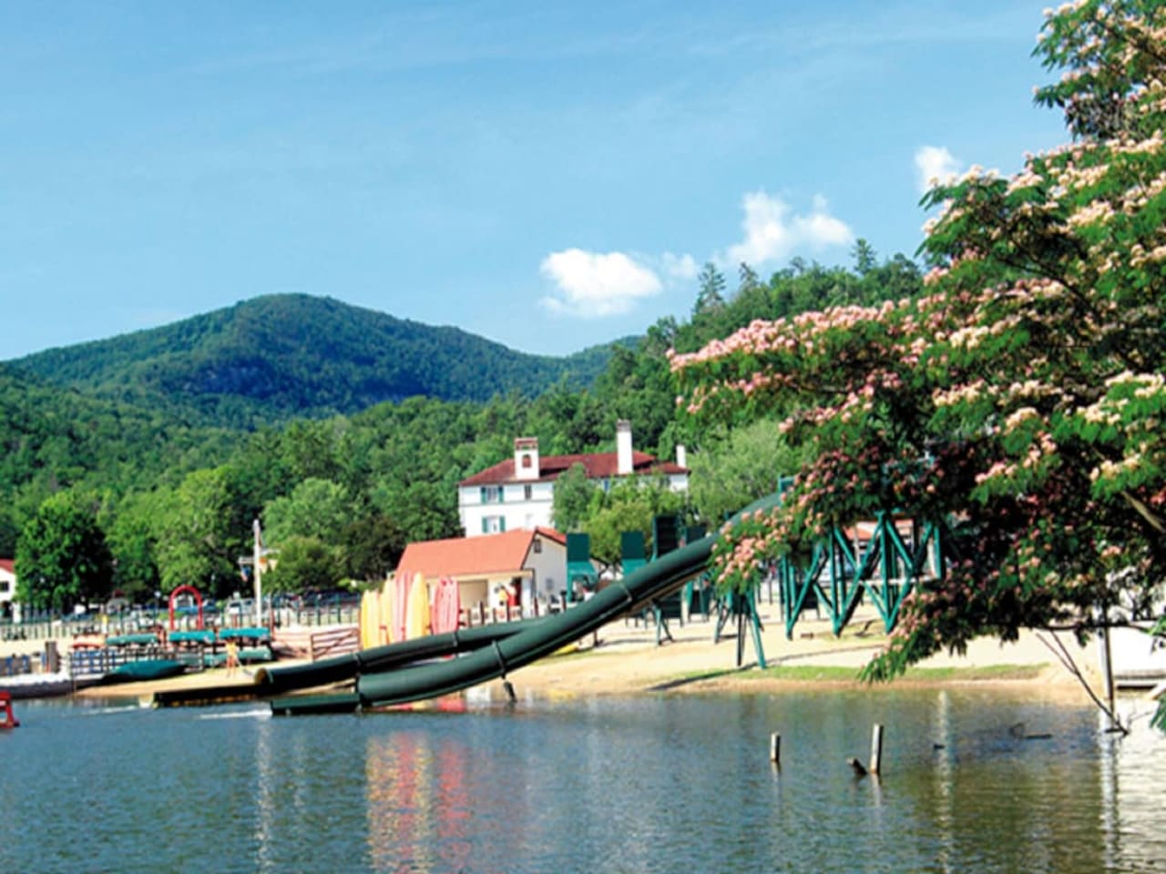 Waterpark at the Lake Lure public beach