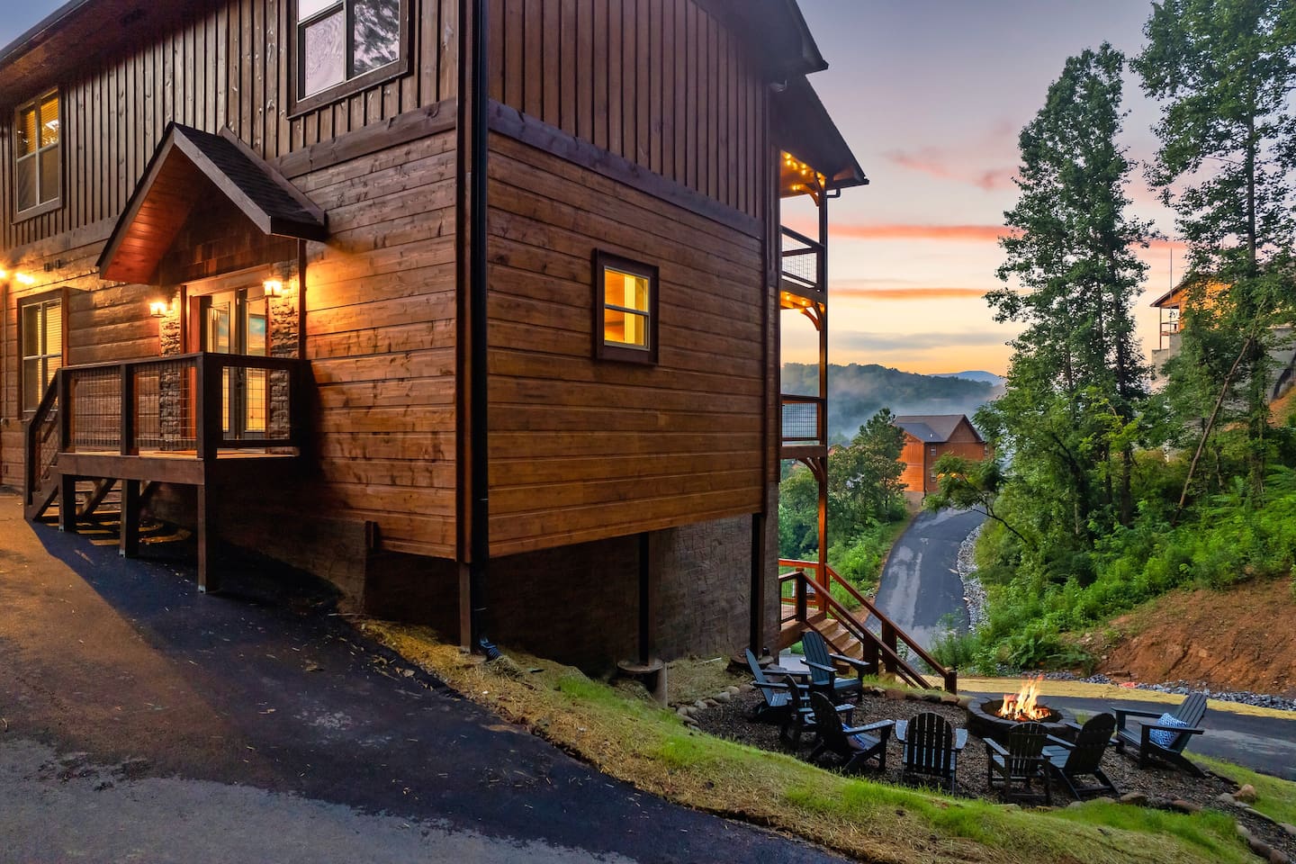 Private fire pit with super view
