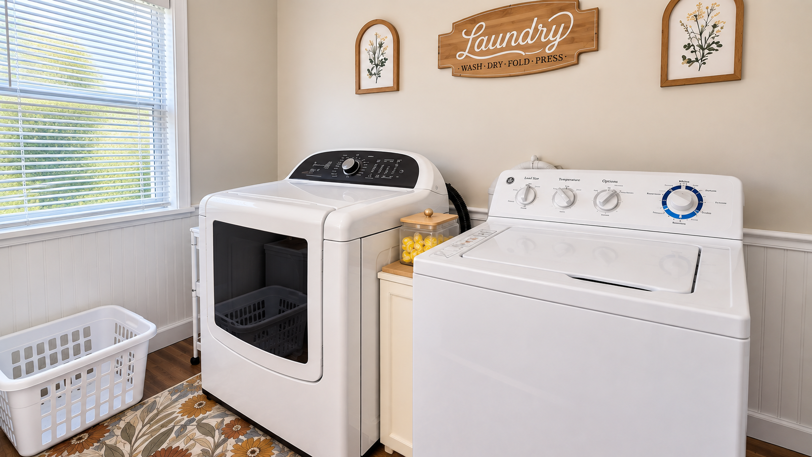 Enjoy the convenience of main-floor laundry, located just off the kitchen. 