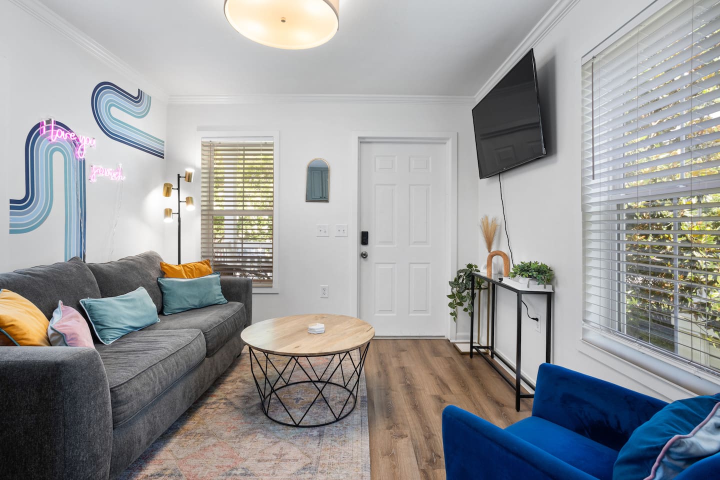 Living room view from the kitchen