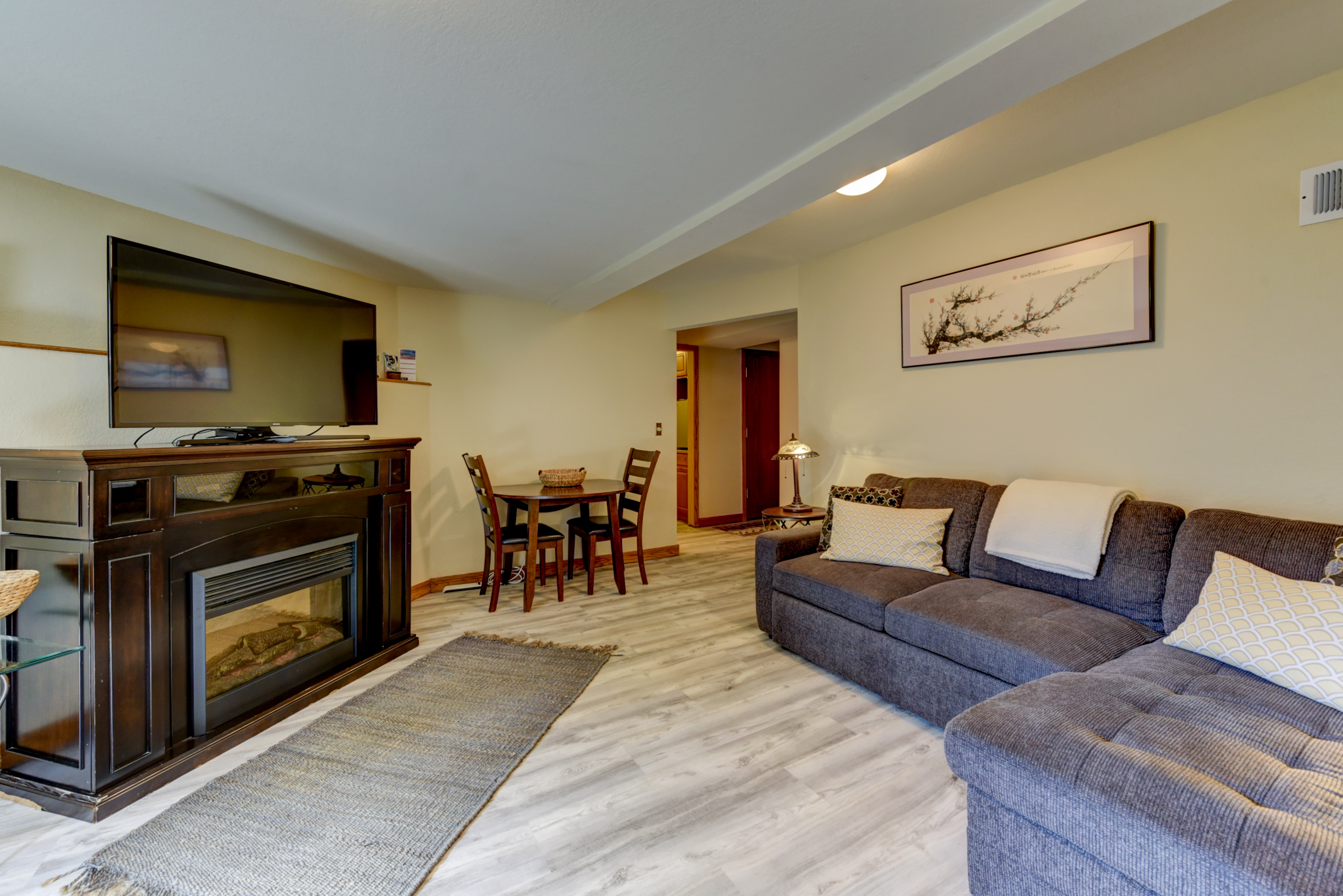 Lower living room convertible couch