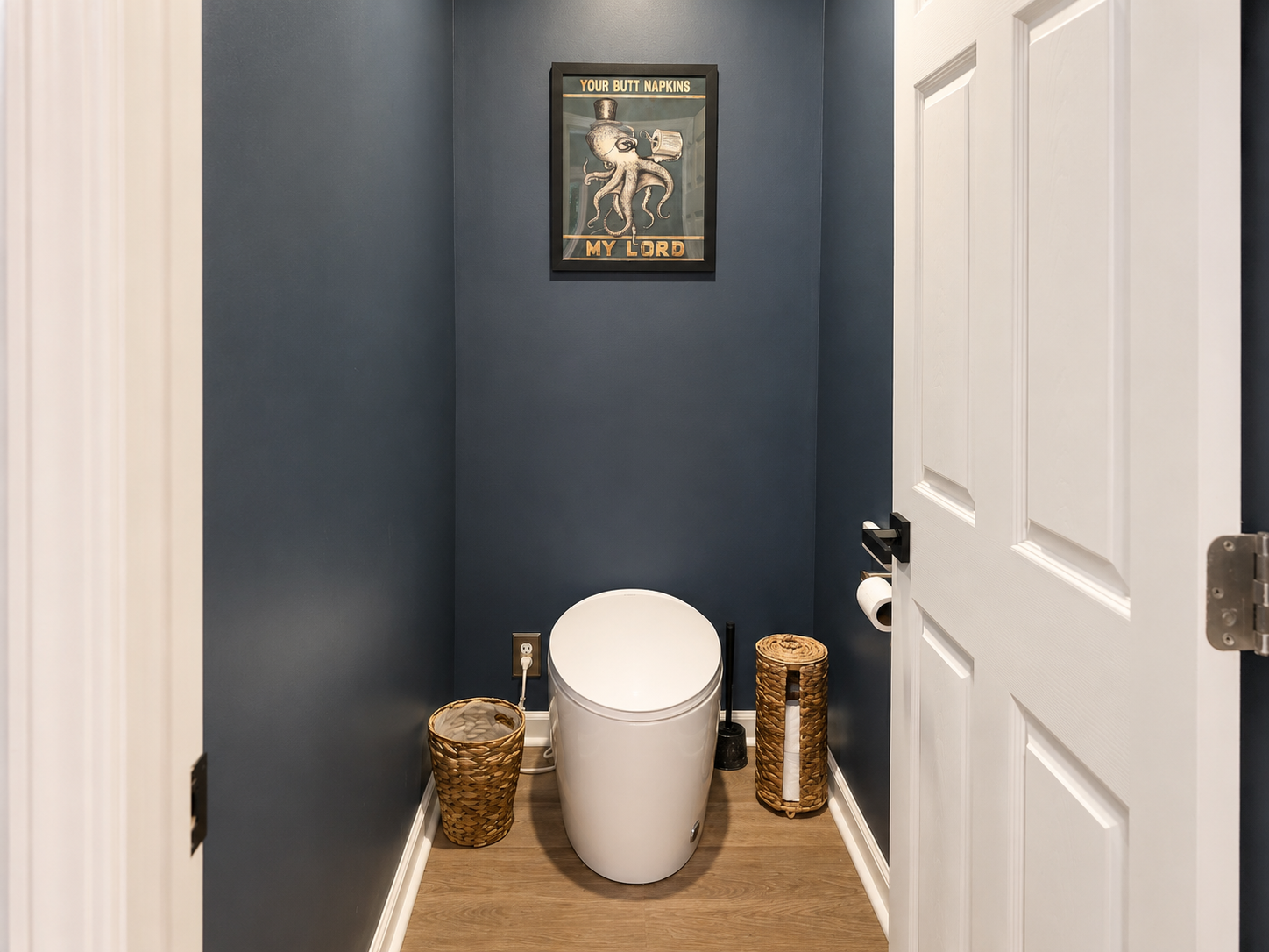 Smart toilet in the main-floor primary bath, offering added comfort and convenience during your stay.