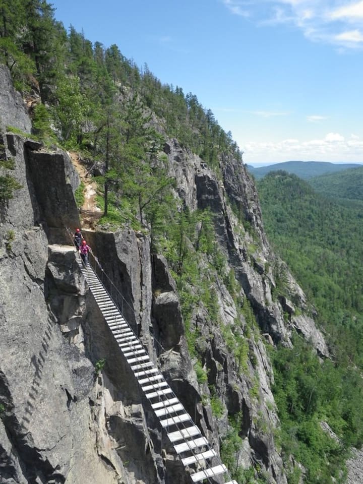 Plusieurs activités dans la région, notamment la Via Ferrata .