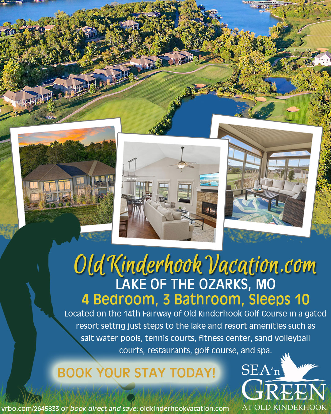 Vacation Home at Old Kinderhook Golf Resort Camdenton Missouri Sea 'n