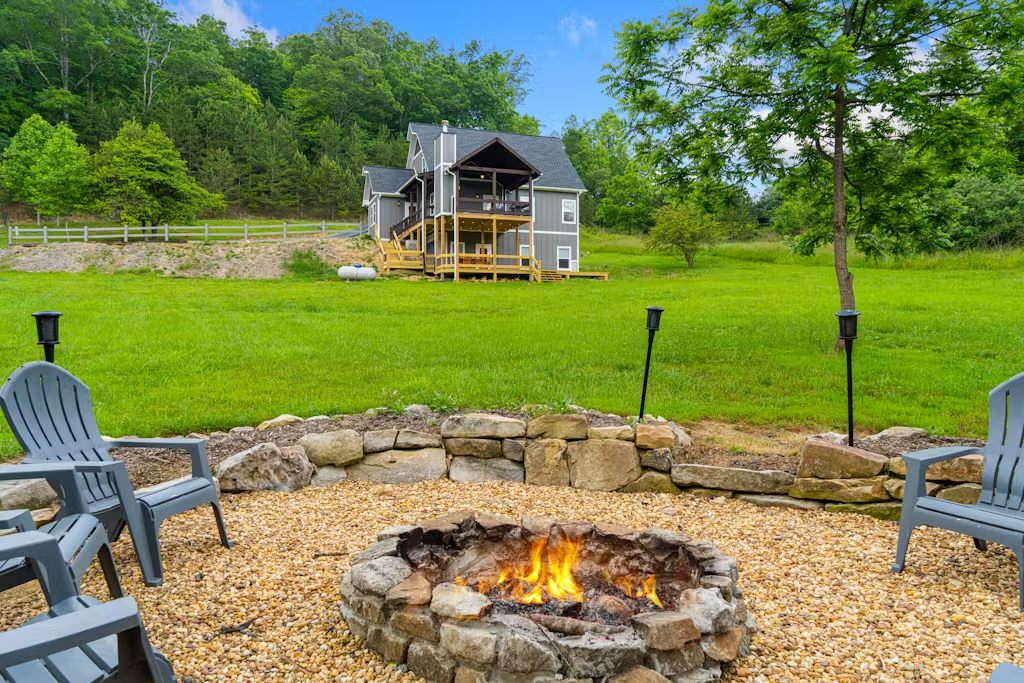 Creekside fire pit