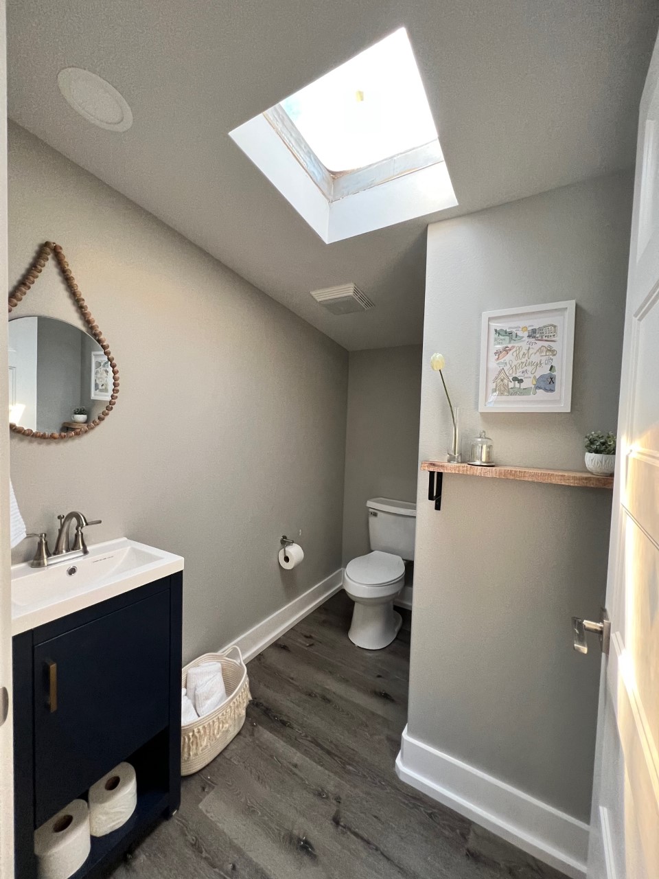 Half-bath for the living area.