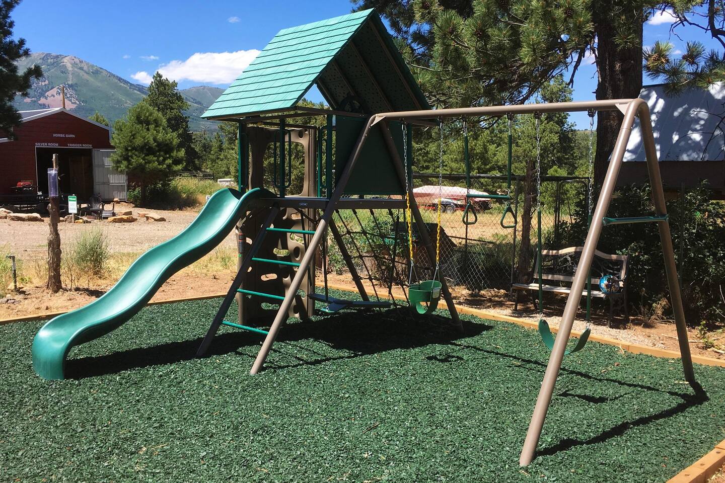 Playground and Tree House for the youngsters