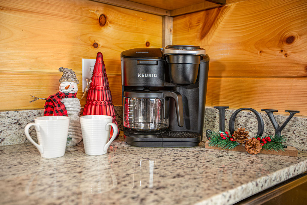 Your festive coffee bar is ready for a warm winter drink.