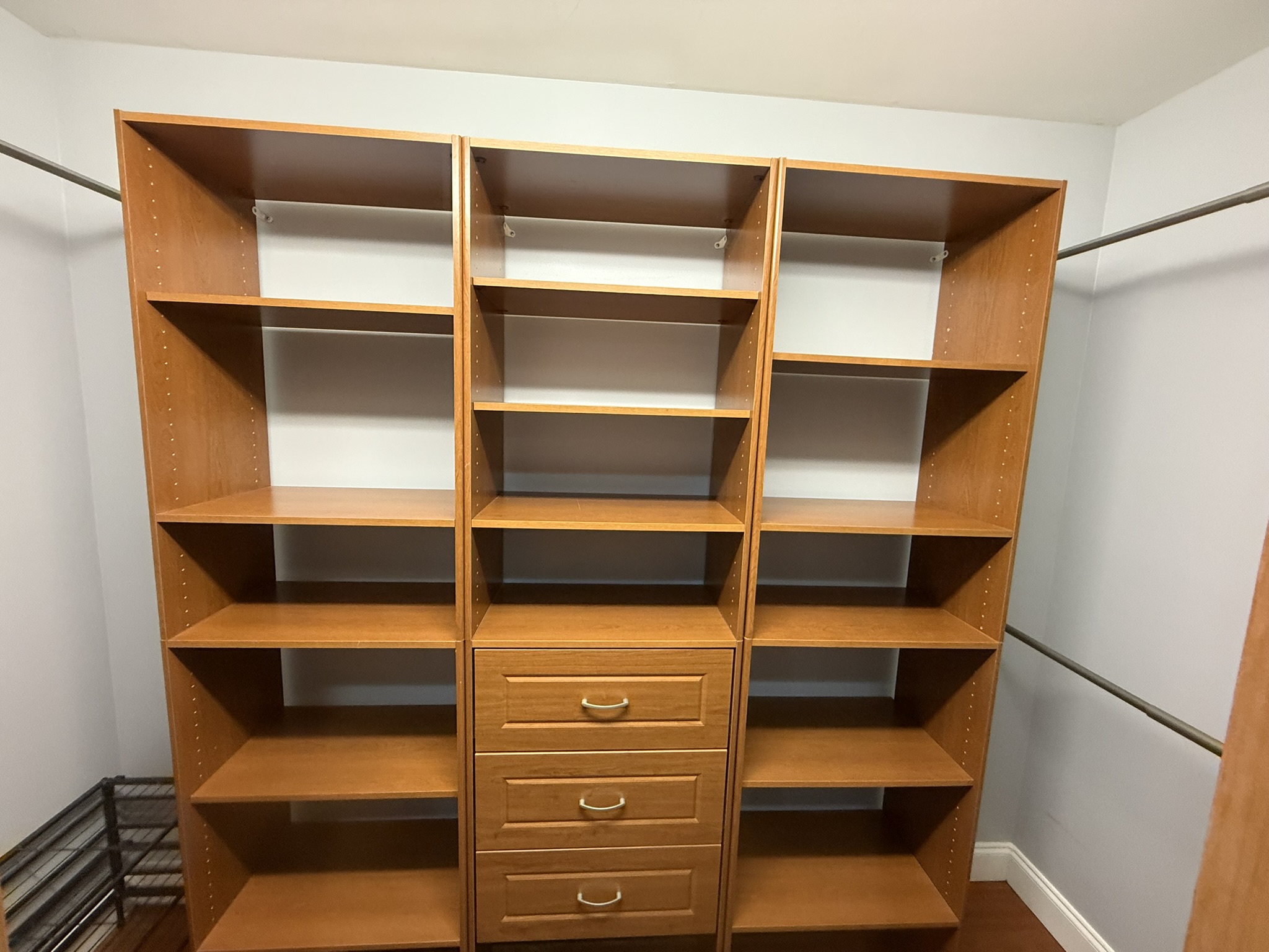 Close up of large closet in bedroom 2
