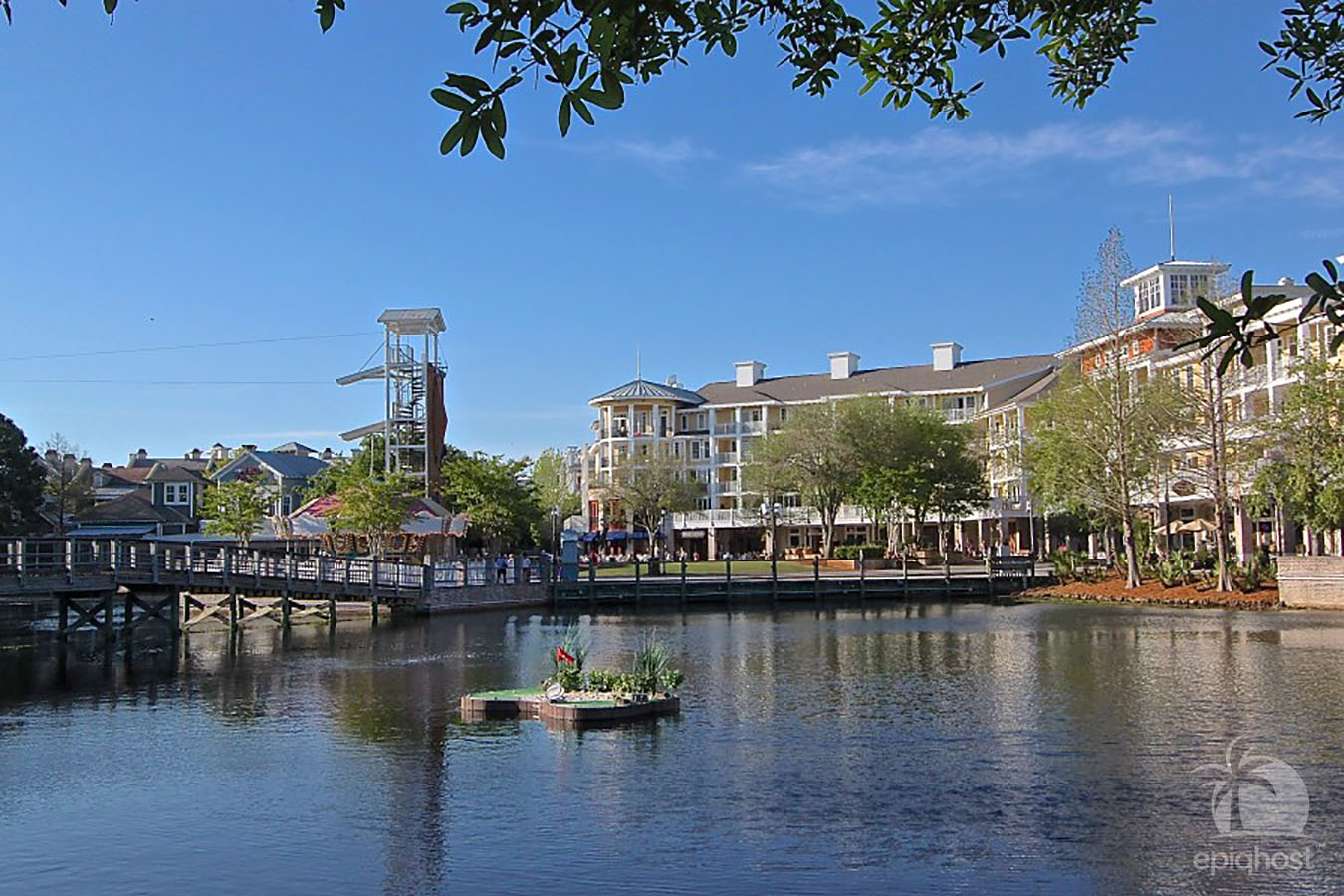 Baytowne Wharf lagoon and water activities