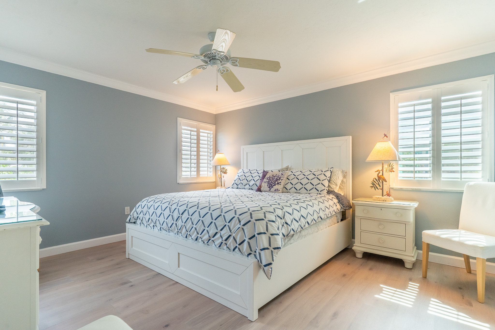 King bedroom with plenty of storage!