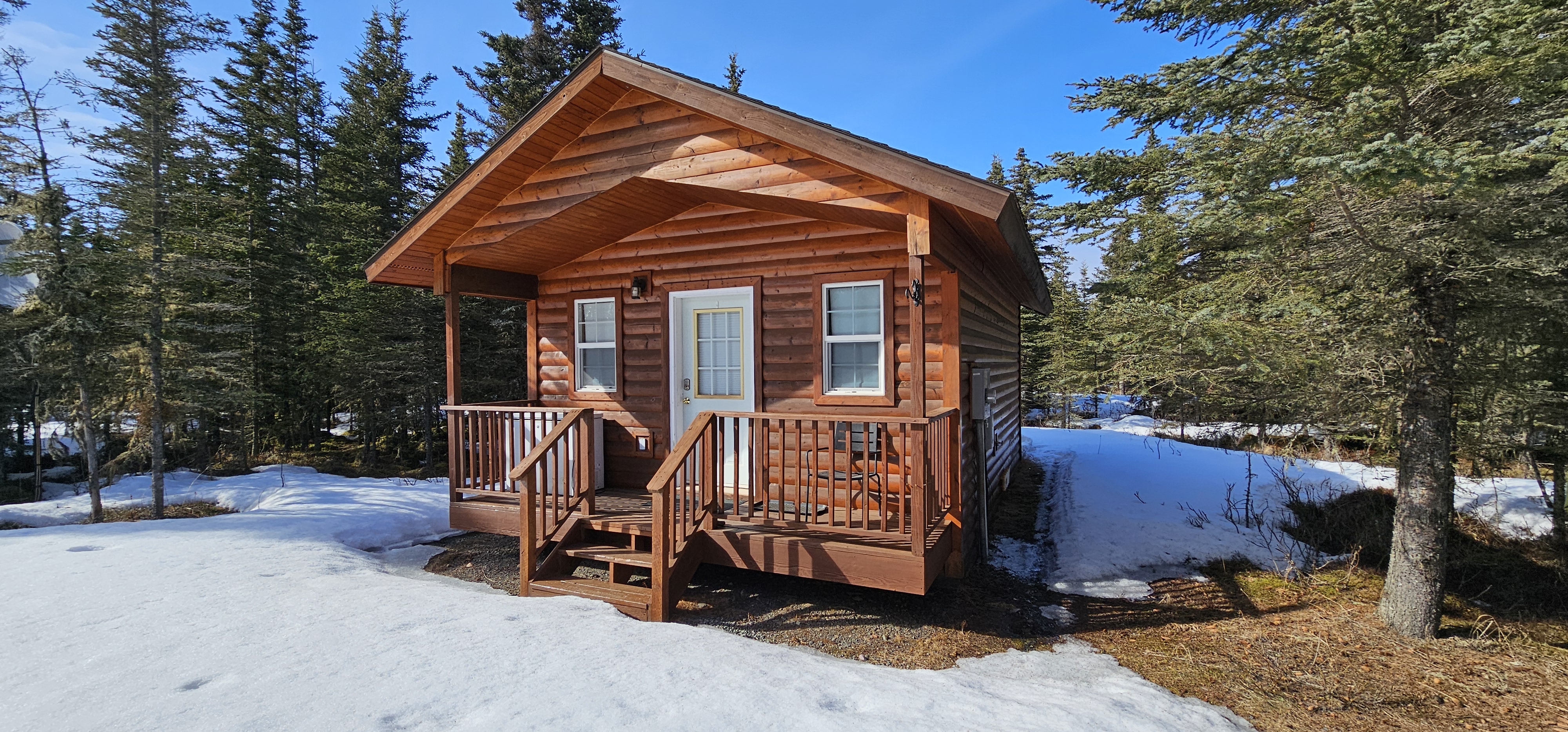 Front of Cabin - Early Spring