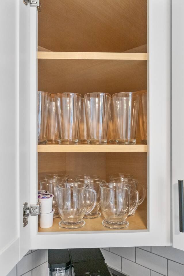 Sets of glasses.
