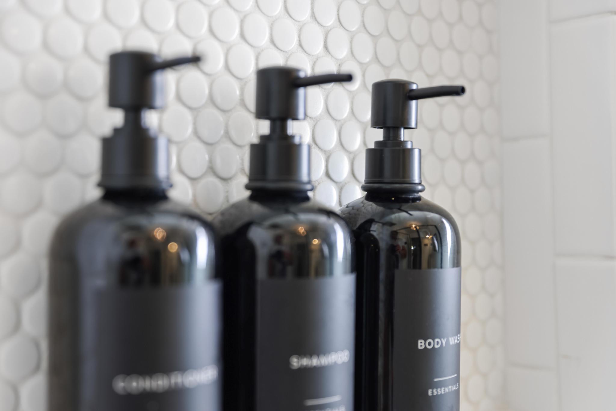 bodywash, shampoo, conditioner