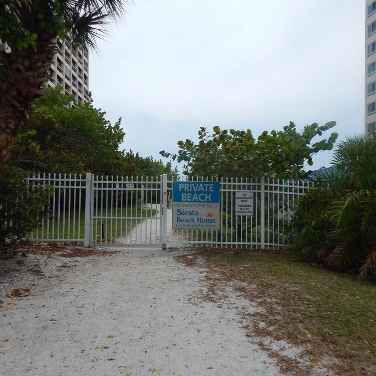 Private beach access