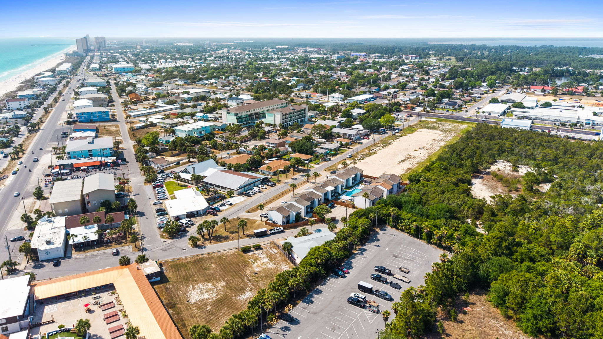 Aerial of Complex, Amenities, and Beach