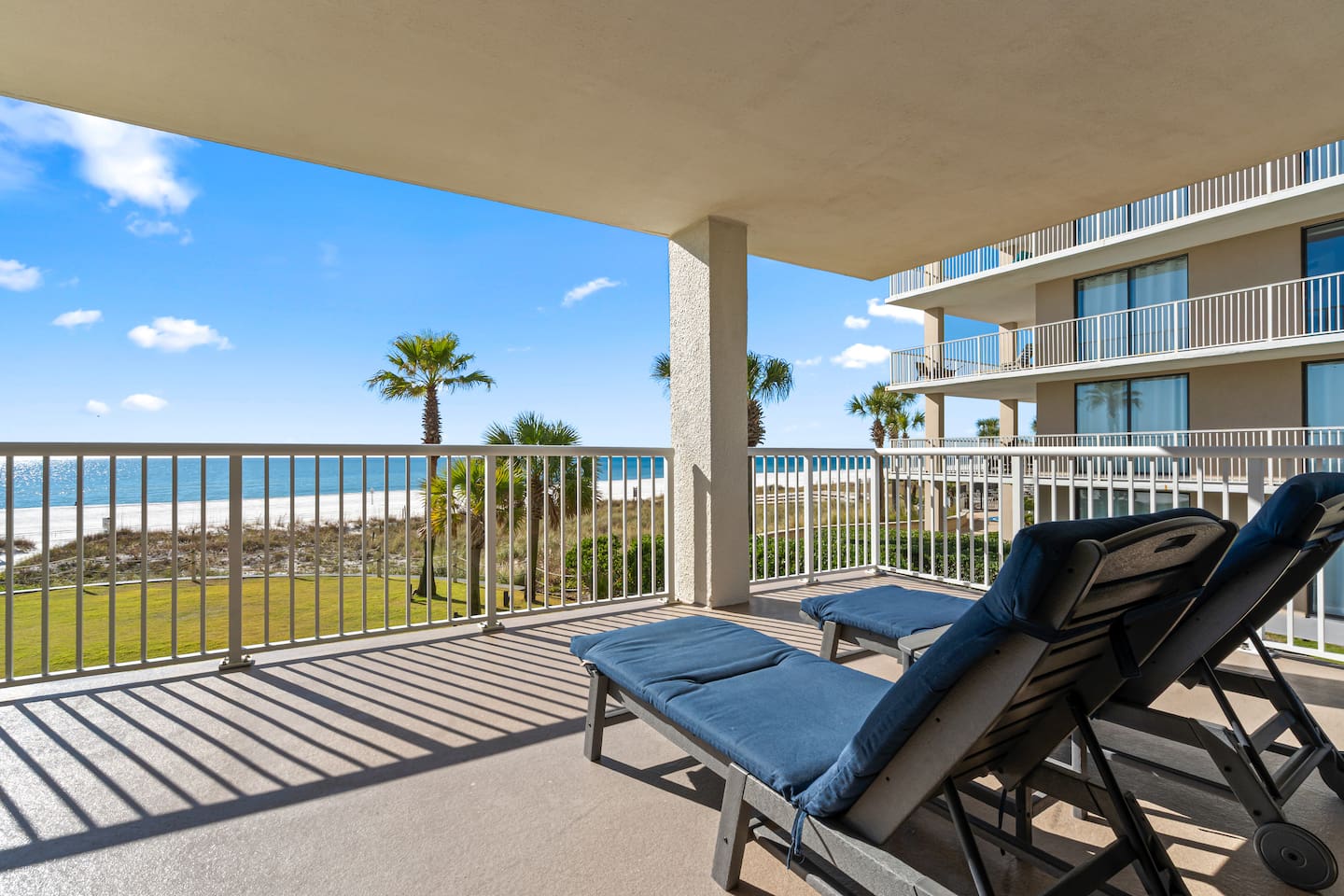 Balcony with Lounge Chairs