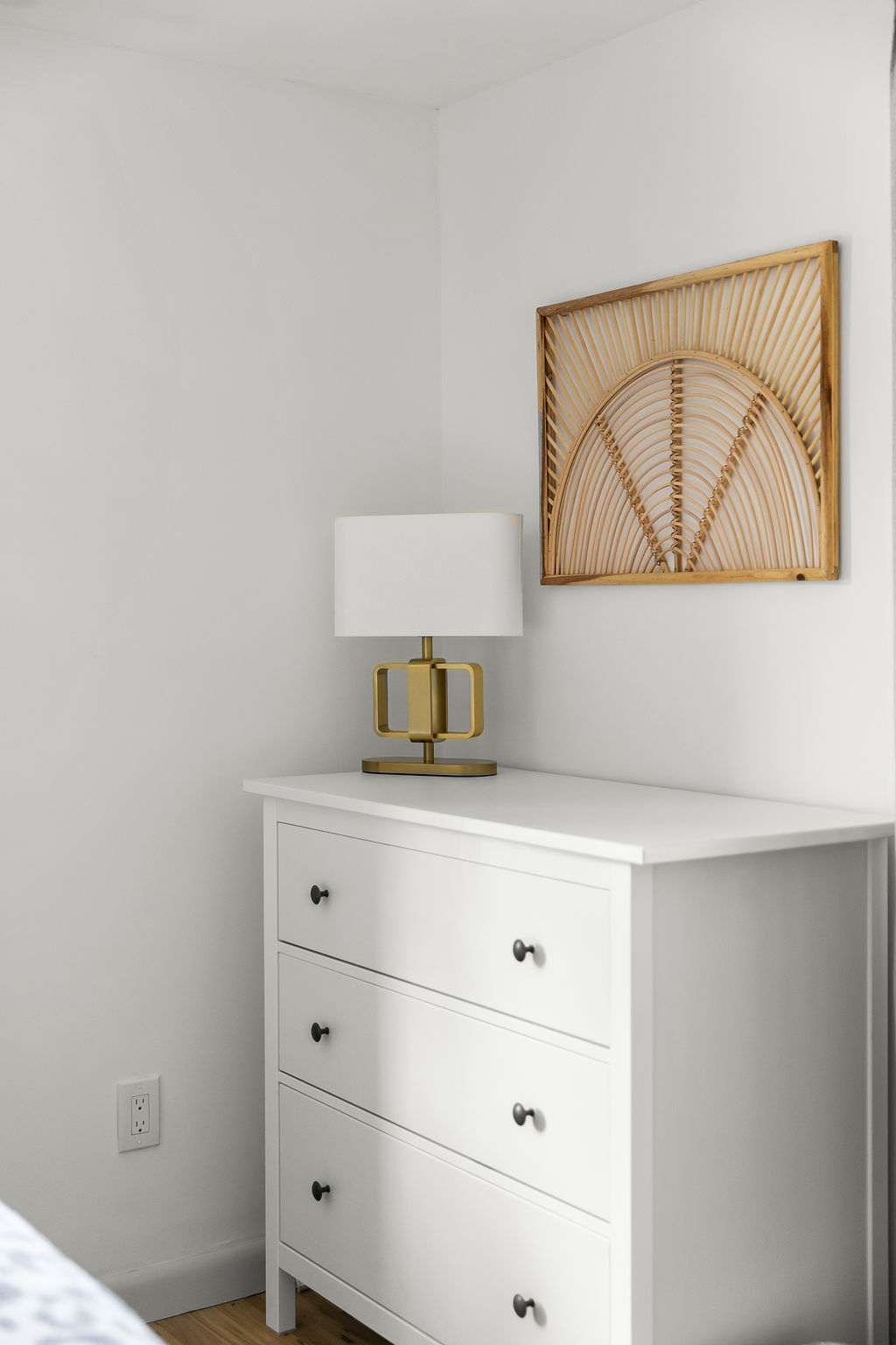 Elevate your bedroom's style with a sophisticated end cabinet, blending beauty and practical storage.