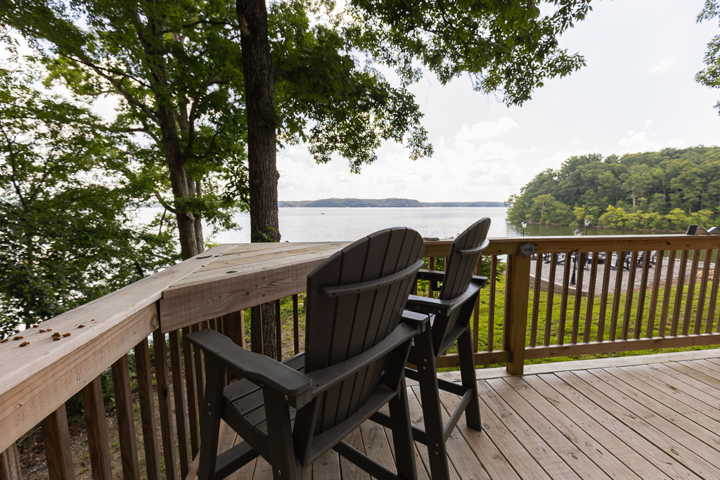 Best seats in the house! Pull up a chair and toast to lake views that never get old