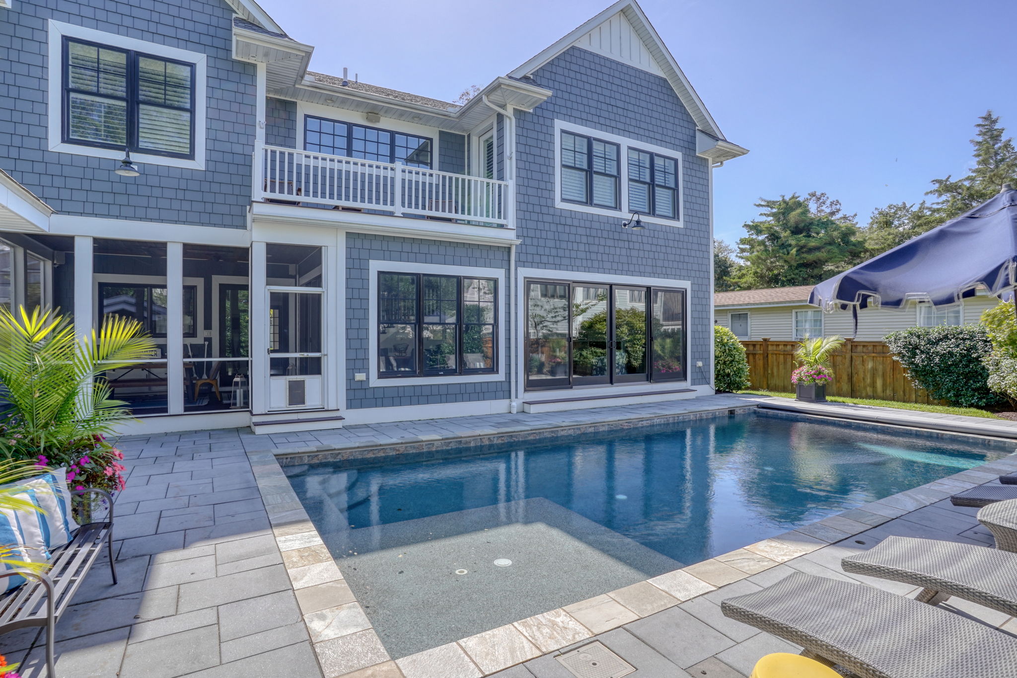 Expansive pool and deck space 